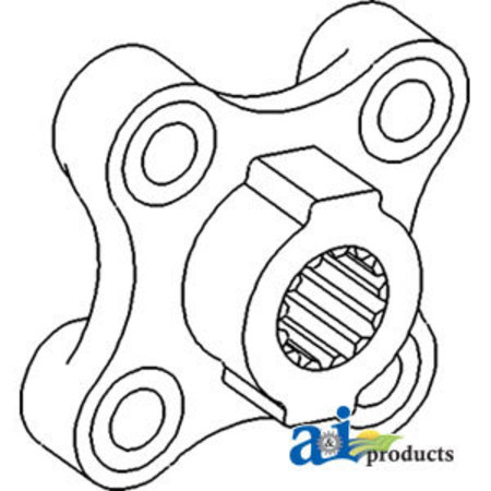 A & I PRODUCTS Coupling, Coupler Pump Drive 3.7" x3.9" x2.3" A-D140524